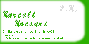 marcell mocsari business card